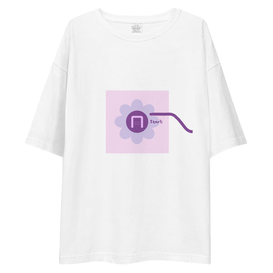 Lavender flower Unisex oversized t-shirt